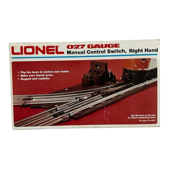 VNTG Lionel Left/Right Hand Manual Control Switch 027 Railway Gauge Train Track - Picture 4 of 8